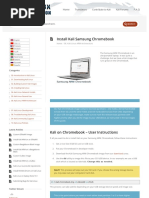 Install Kali Samsung Chromebook