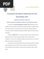 Guía Ejecutiva Del Manual de Publicaciones de La APA (6ta Edición) .