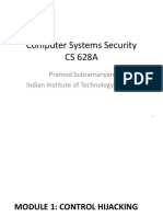 Computer Systems Security CS 628A: Pramod Subramanyan Indian Institute of Technology Kanpur