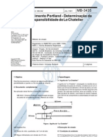 NBR 11582 - 1991 - Cimento Portland - Determinação Da Expansibilidade de Le Chatelier