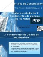 Unidad 2 Materiales de Construcción Fundamentos Ciencias de Los Materiales