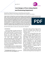 A Practical Hull Form Design of Ferry Using Hybrid Scheme Method and Performing Experiment