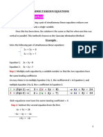 Simultaneous Equations Explain