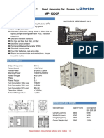 General Features: Diesel Generating Set Powered by