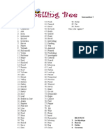 Intermediate I Virtual Vocabulary Spelling