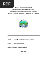 Trabajo de Deshidratacion de Frutas y Hortalizas