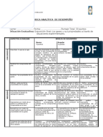 Rubrica Analitica de Desempeño 3.0