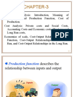 Production Analysis Short Run and Long Run Costs, Economies of Scale