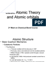 Basic Atomic Theory and Atomic Orbitals: 2 Meet On Chemical Bond Course