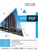 Tute 01 - The Law of Contract