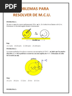 Problemas para Resolver de M.C.U.