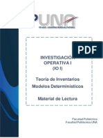 1 - Modelo de Inventario Deterministico