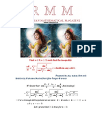 Proposed by Alex Szőrӧs-Romania Solution by Mohamed Amine Ben Ajiba-Tanger-Morocco