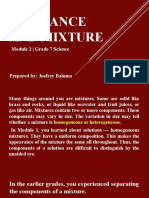 Substance and Mixture: Module 2 - Grade 7 Science