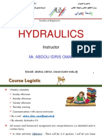 Hydraulics: Mr. Abdou Idris Omar