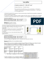 Fiche Exercies Les Piles-Ts