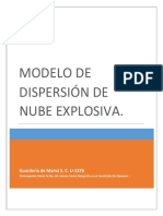 Dispersión de Una Nube Explosiva