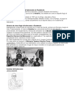 Antecedentes Históricos Del Baloncesto en Guatemala