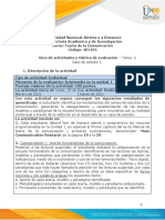 Guía de Actividades y Rúbrica de Evaluación - Unidad 1 - Tarea 2 - Desarrollar Caso de Estudio 1