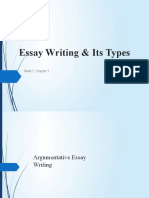 Essay Writing & Its Types: Week 5, Chapter 5