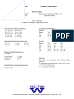 Weldwire Company, Inc. Technical Information