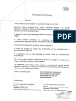 Calibración Del Medidor de Glucosa en Sangre Accu-Chek Documento Oficial