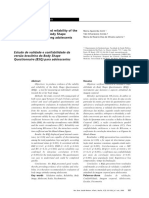 Estudo de Validade e Confiabilidade Da Versão Brasileira Do Body Shape Questionnaire para Adolescentes