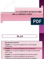 Chapitre 2 La Gestion Budgetaire de La Production