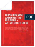 Doing Business and Investing in Odisha - An Investor'S Guide