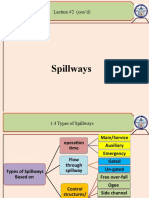 Spillways: Lecture #2 (Con'd)