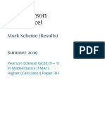 Mark Scheme (Results) Summer 2019: Pearson Edexcel GCSE (9 - 1) in Mathematics (1MA1) Higher (Calculator) Paper 3H