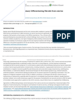 Uterine Fibroids (Leiomyomas) - Differentiating Fibroids From Uterine Sarcomas - UpToDate