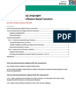 CSP2101 Scripting Languages Assignment 3 - Software Based Solution