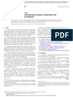 Conducting An Interlaboratory Study To Determine The Precision of A Test Method