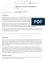 Obesity in Pregnancy - UPTO DATEComplications and Maternal Management - UpToDate