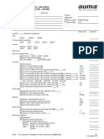 Form For Inquiries, Offers, and Orders Part-Turn Gearboxes GS 315 - GS 500