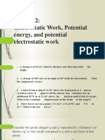 Electrostatic Work, Potential Energy, and Potential Electrostatic Work