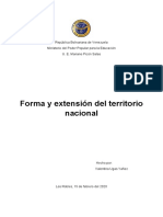 Extension Del Territorio Venezolano