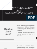 Molecular Shape and Molecular Polarity