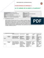 Planificador Experiencia de Aprendizaje 3 DPCC 5° Grado