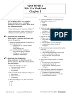 Open Forum 2 Web Site Worksheet: 1. Preparing To Listen