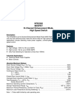 NTE2393 Mosfet N-Channel Enhancement Mode, High Speed Switch