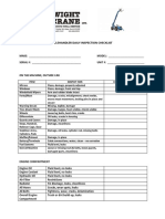 Telehandler Daily Inspection Checklist