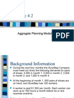 Example 4.2: Aggregate Planning Models