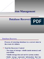 Transaction Management Database Recovery