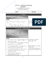 IB Math Calculus Option