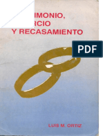 Matrimonio, Divorcio y Recasamiento