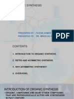 Asymmetric Synthesis: Presented By: Faizan Ahmed M.SC (F) Presented To: Dr. Imran Ali Hashmi