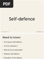 Self-Defence Workbook PowerPoint OCR