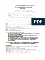 Injustice Persuasive Speech Summative Assessment Task and TSC